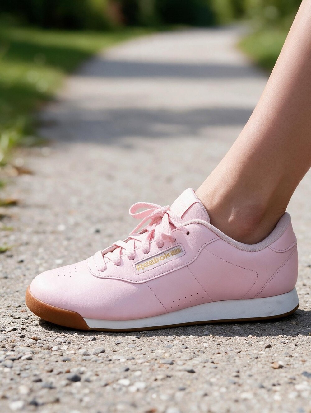 Reebok Princess Classic Sneakers (Style BS7755) size 9 Light Pink
